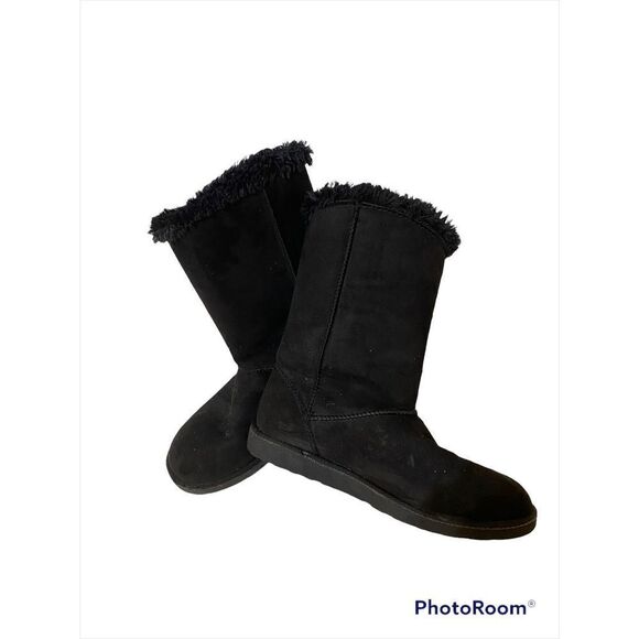 Womens Size 7.5 Black Winter Boots So Junebug - Picture 1 of 10